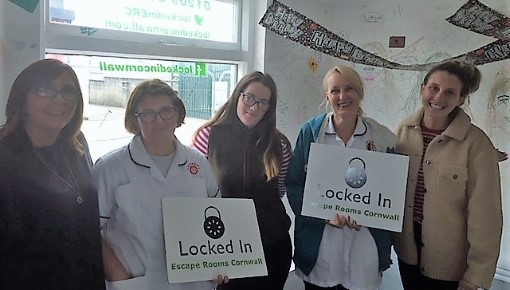 Alexandras Community Care at their Penzance Escape Room Cornwall